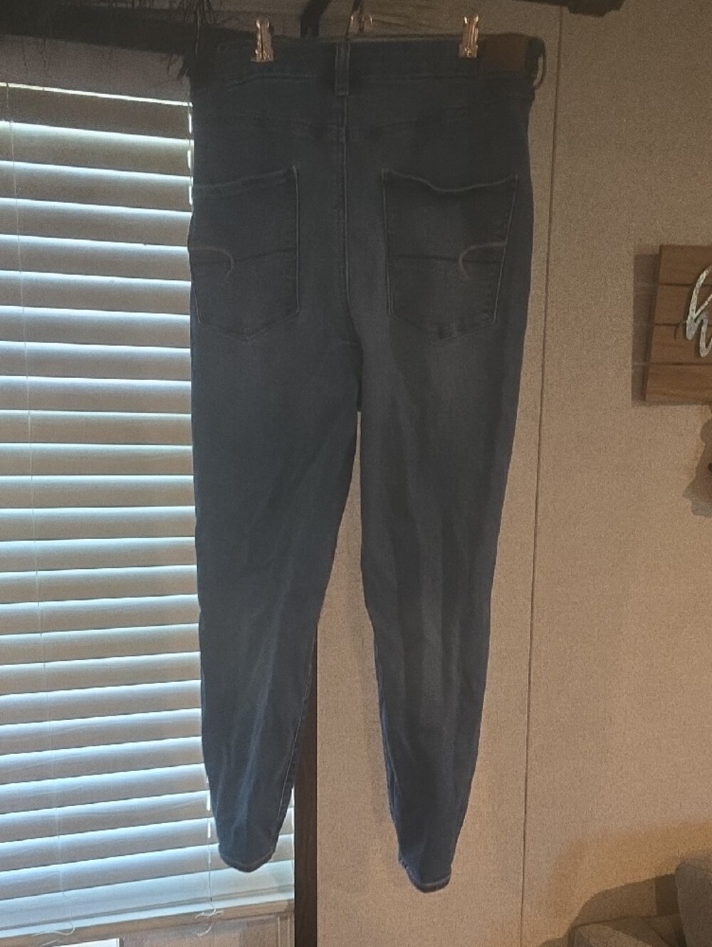 American Eagle Outfitters Women's Blue Skinny Jeans - Picture 3 of 5